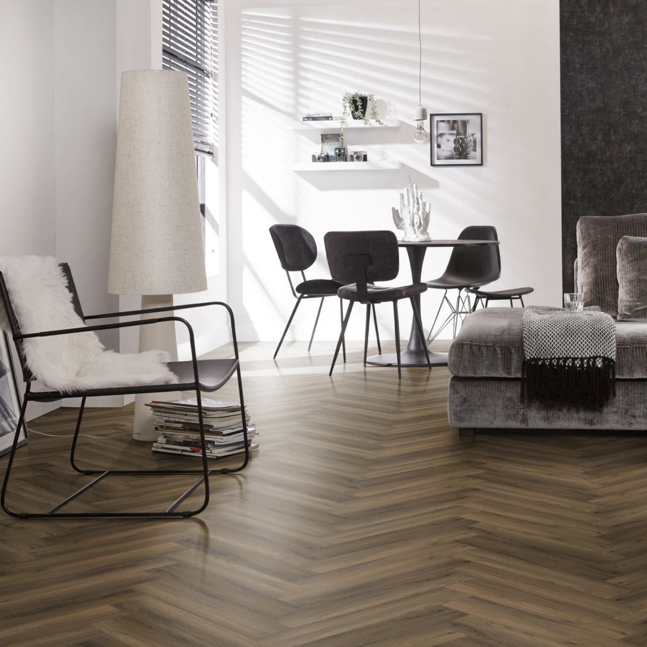 Spigato visgraat Medium SRC Click Warm Brown