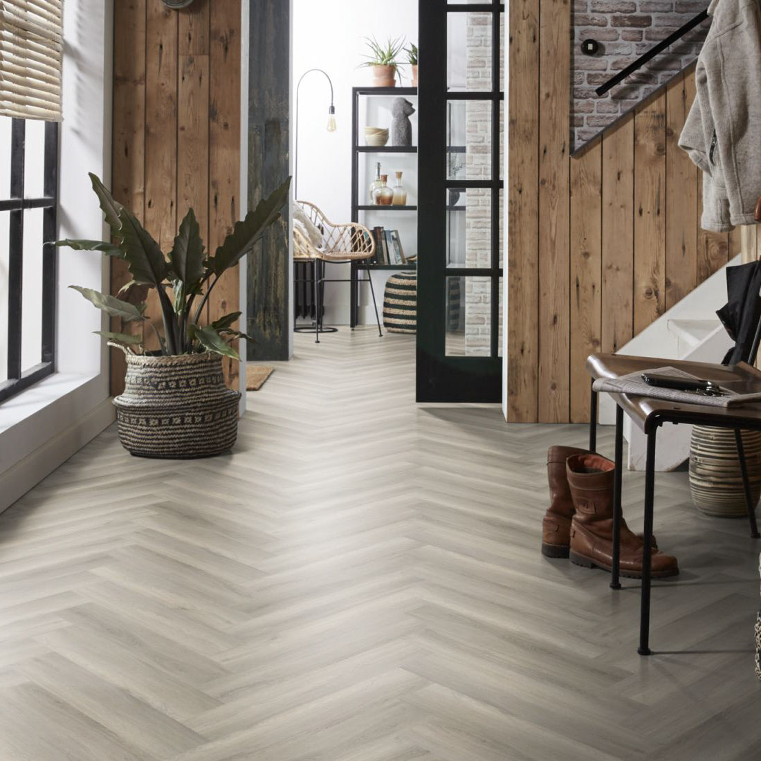 Spigato Visgraat Medium SRC Click Grey