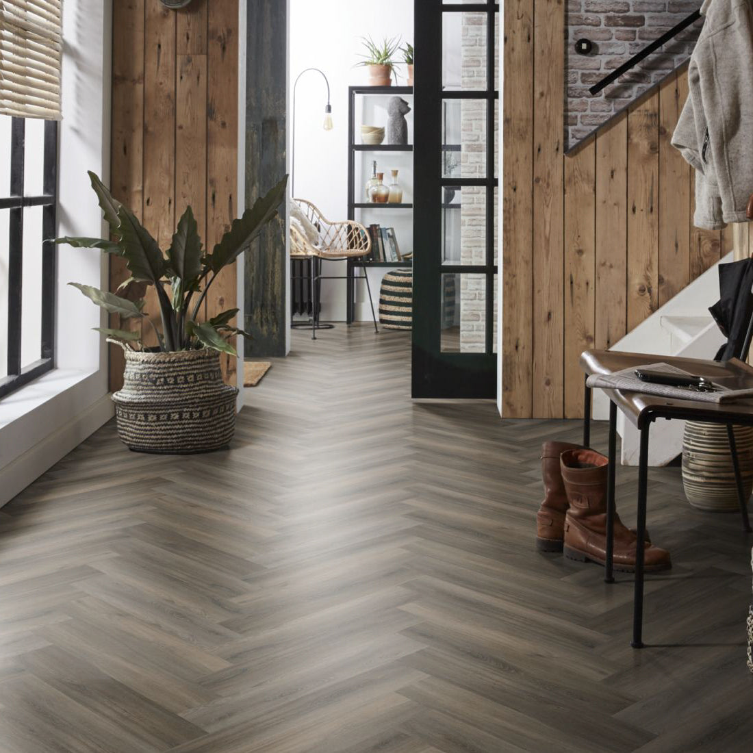 Spigato Visgraat Medium SRC Click Dark Grey