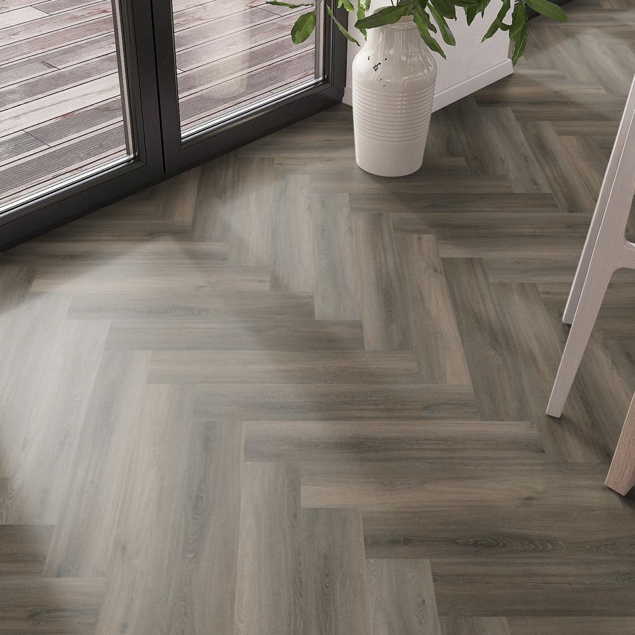 Spigato Visgraat Medium SRC Click Dark Grey