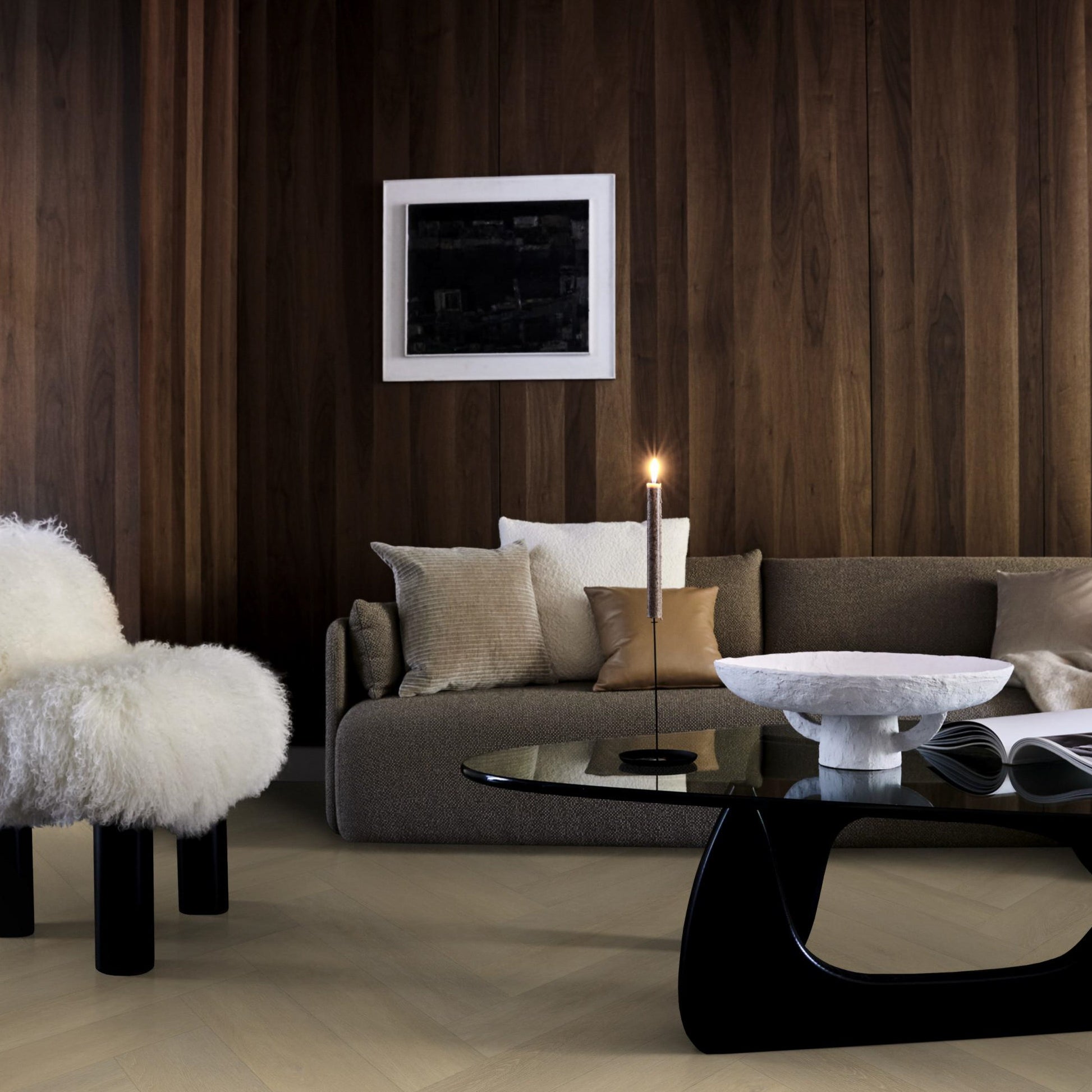 Herringbone Natural Dryback