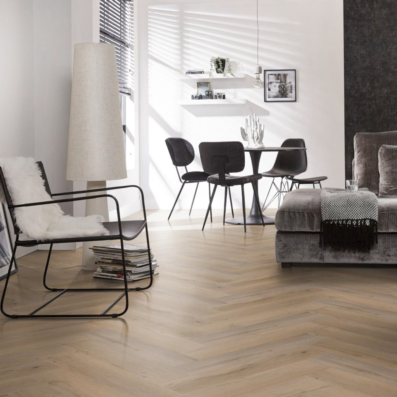 Spigato Vivero visgraat SRC Click Smoky