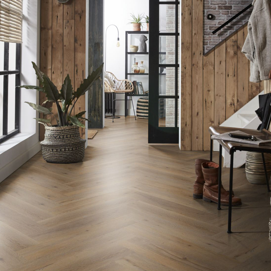 Spigato Vivero visgraat SRC Click Natural Oak