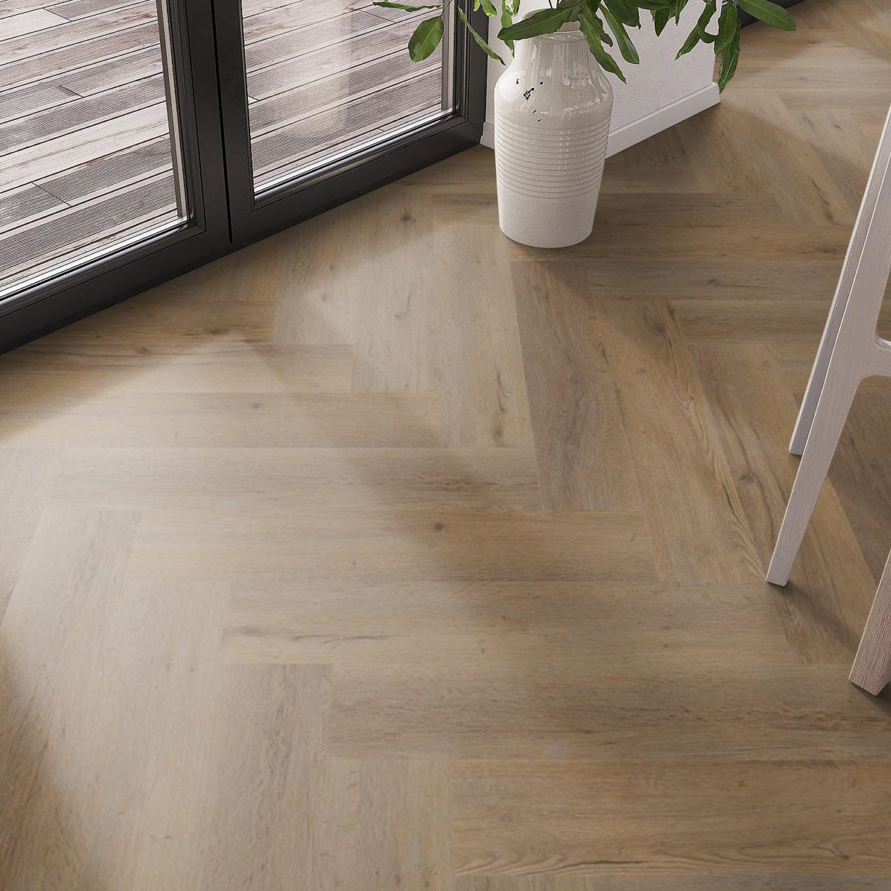 Spigato Vivero visgraat SRC Click Natural Oak