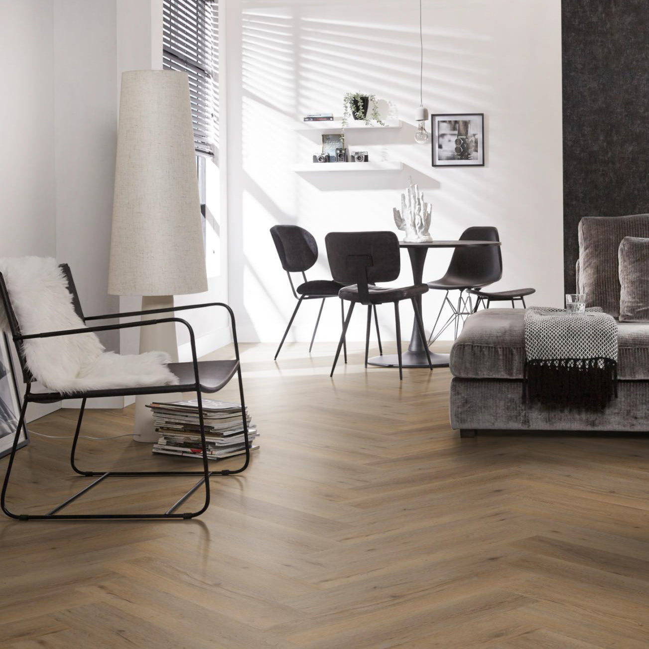 Spigato Vivero visgraat SRC Click Natural Oak