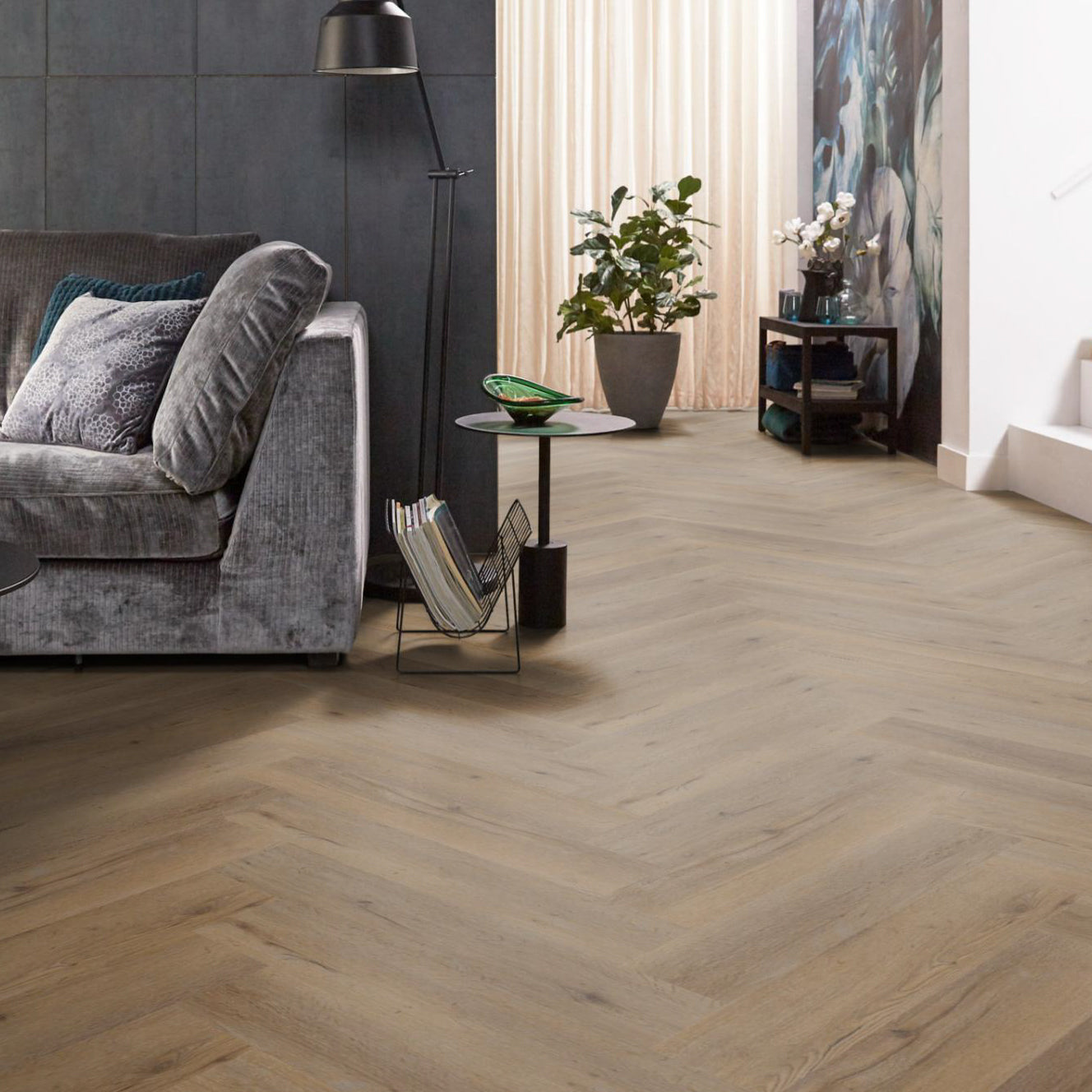 Spigato Vivero visgraat SRC Click Natural Oak