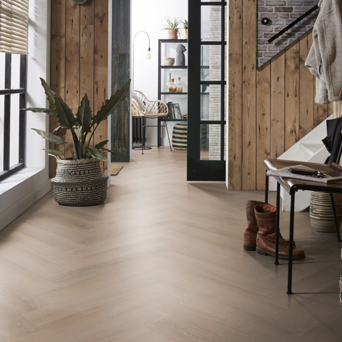 Spigato Navaro visgraat Click Dark Oak