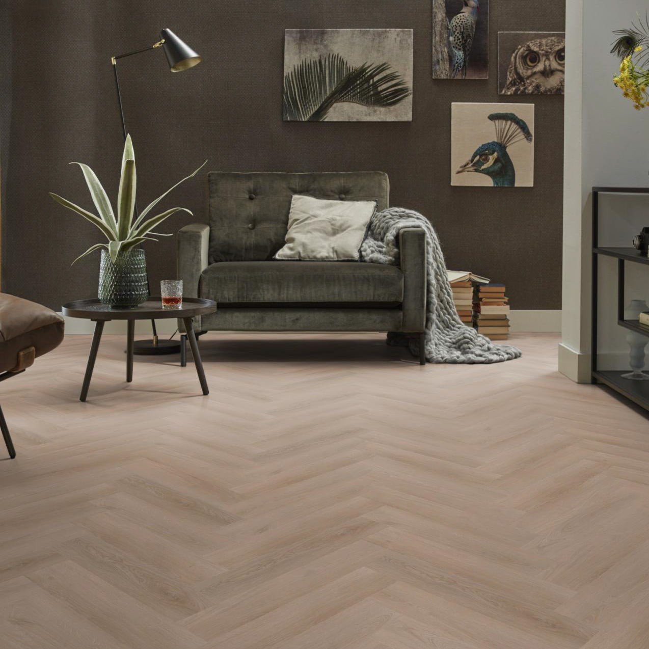 Spigato Navaro visgraat Click Dark Oak