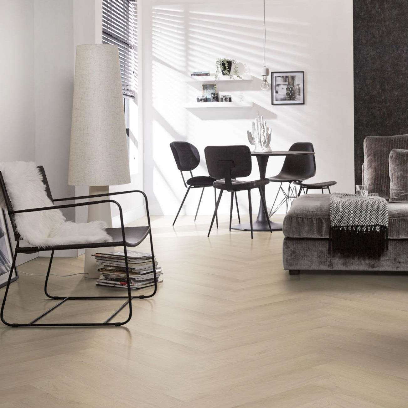 Spigato Navaro visgraat Click Beige