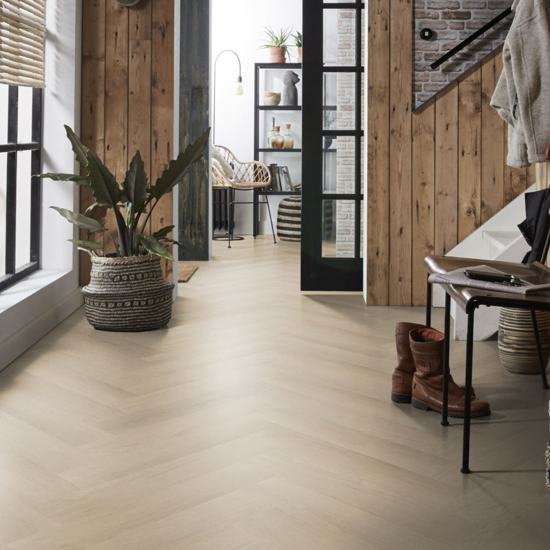 Spigato Navaro visgraat Click Beige