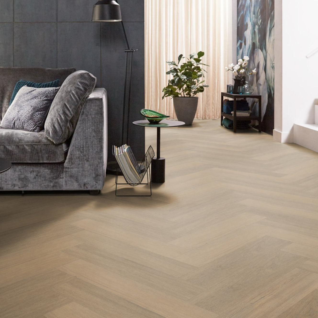 Spigato Viranto visgraat Warm Natural Dryback