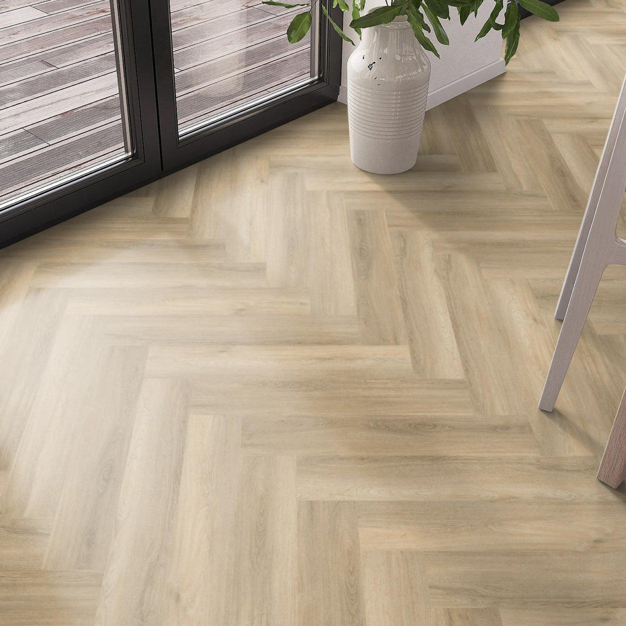 Spigato visgraat Beige Dryback