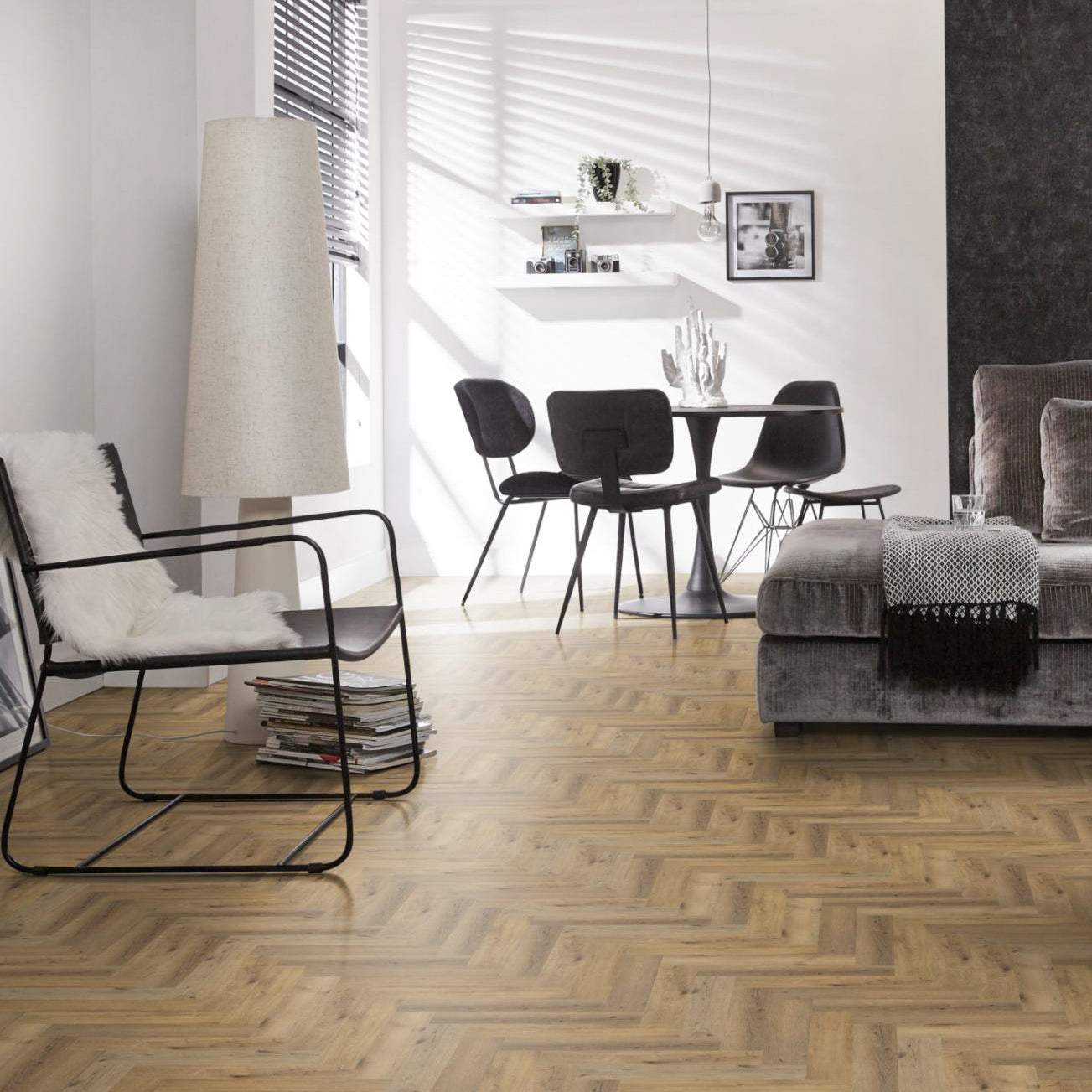 Spigato visgraat Dark Oak Dryback