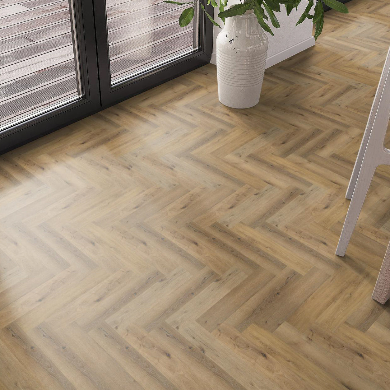 Spigato visgraat Dark Oak Dryback