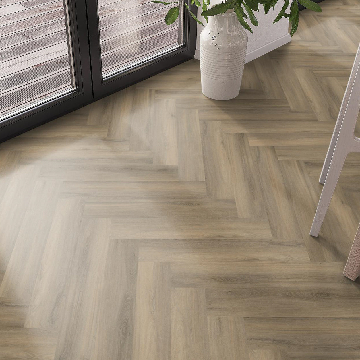 Spigato visgraat Light Brown Dryback