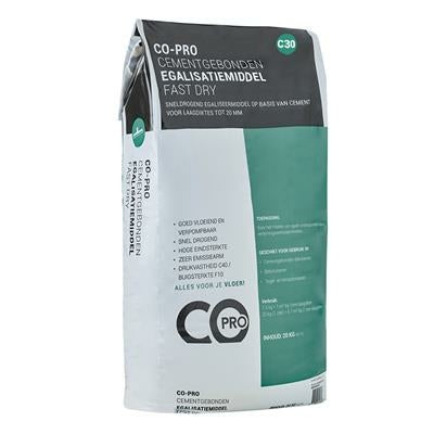 Co-pro Cementgebonden egalisatiemiddel C30 Fast Dry – productafbeelding