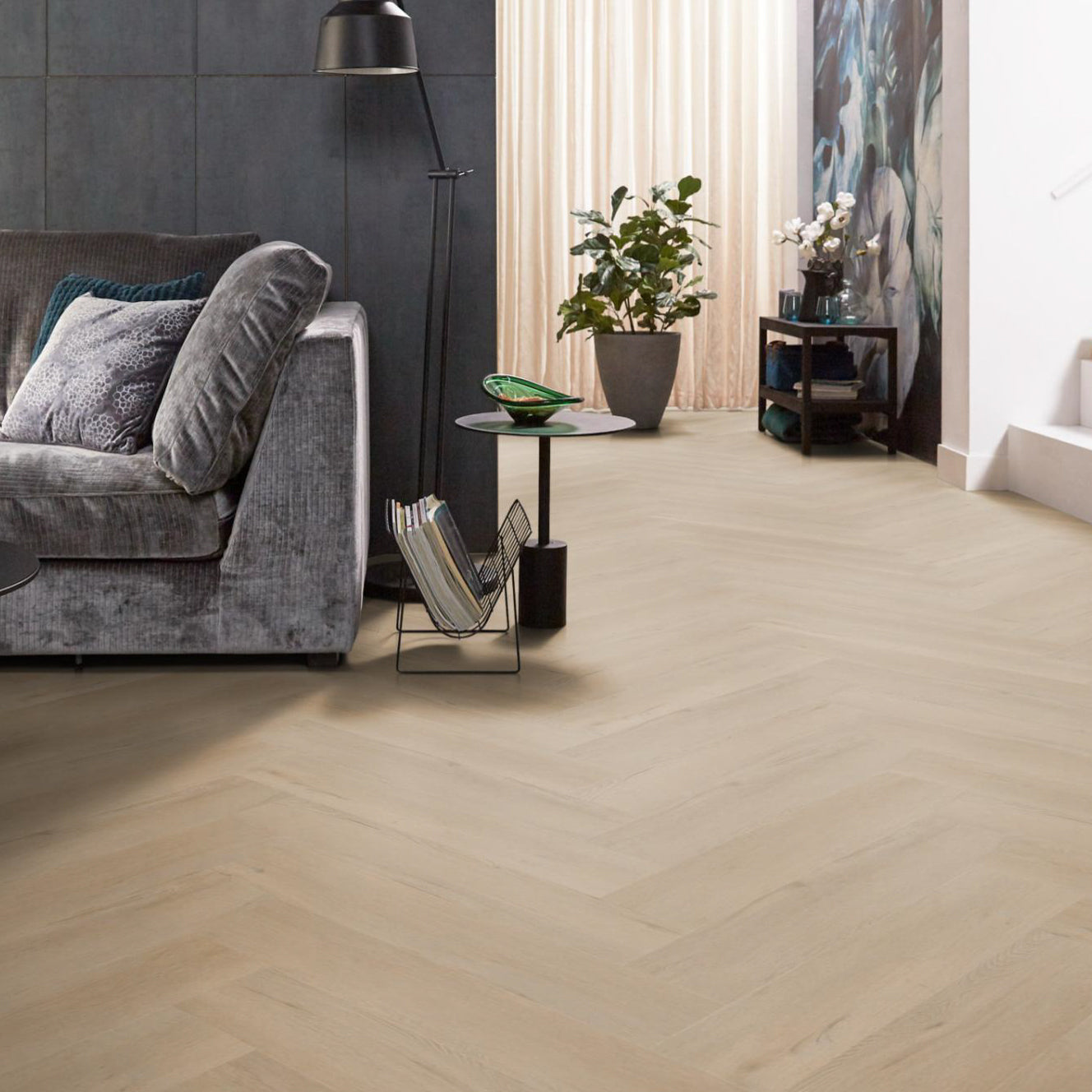 Spigato Vivero visgraat  Beige Dryback