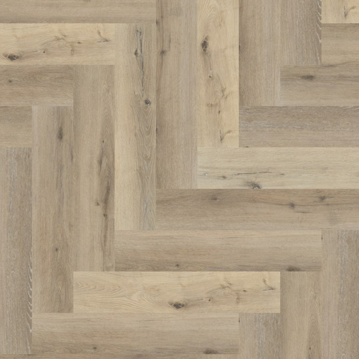 Spigato visgraat Light Oak Dryback