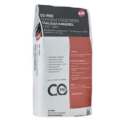 Co-pro Anhydrietgebonden egalisatiemiddel A30 Fast Dry – productafbeelding